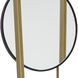 Culpo Smoke Grey / Antique Brass Entryway Storage Cabinet